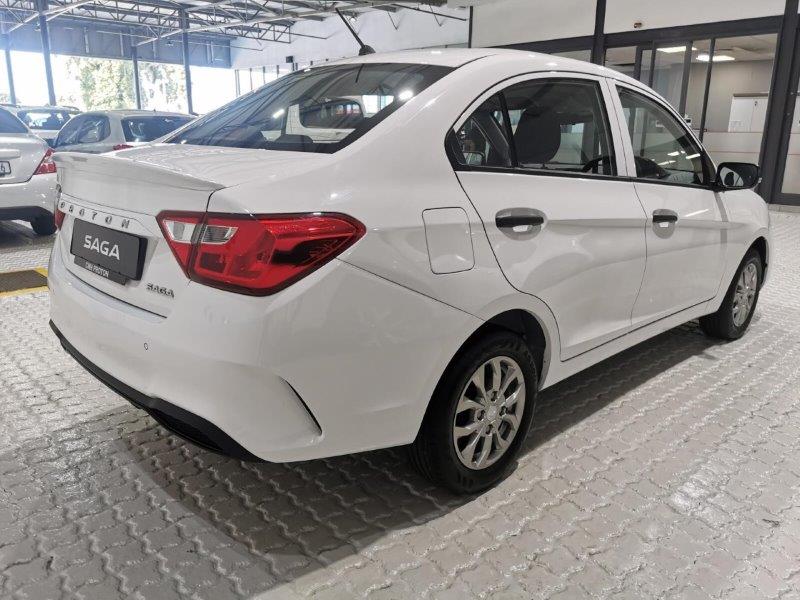 White Proton Saga rear view